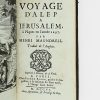 <span class="artist-name-product">MAUNDRELL  Henri</span> Voyage d'Alep à Jérusalem, à Pâques en l'année 1697. - Image 4