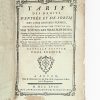 <span class="artist-name-product">ANONYME </span> TARIF des Droits d'entrée et de sortie des cinq grosses fermes, ordonnés être perçus par l'Edit de 1664 sur toutes les Marchandises. Augmenté de Notes & Observations sur les mutations des Droits depuis ledit Tarif... Suivi des Ordonnances de 1681 & 1687, renfermant la Régie des Fermes...