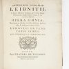 <span class="artist-name-product">LEIBNIZ  Gottfried Wilhelm & BERNOULLI</span> Opera omnia, nunc primum collecta, in Classes distributa, præfationibus & indicibus exornata, studio Ludovici Dutens